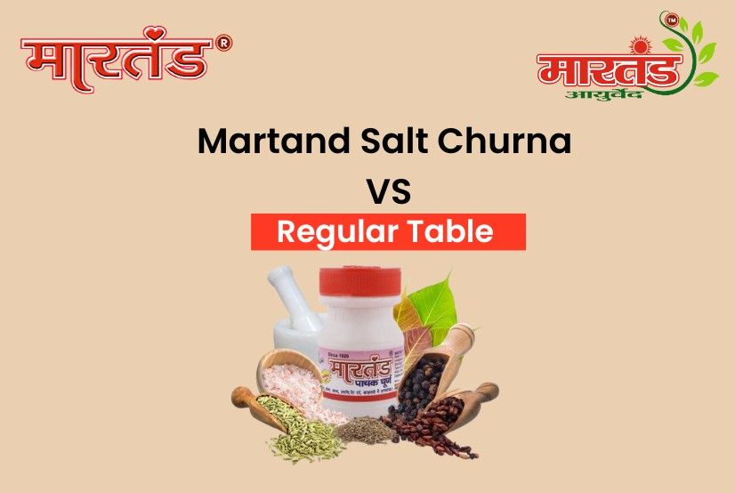 Martand Salt Churna vs Regular Table Salt